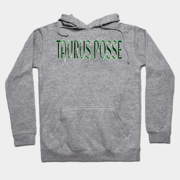 Taurus Posse Plaque - Front Hoodie by WarriorGoddessForTheResistance